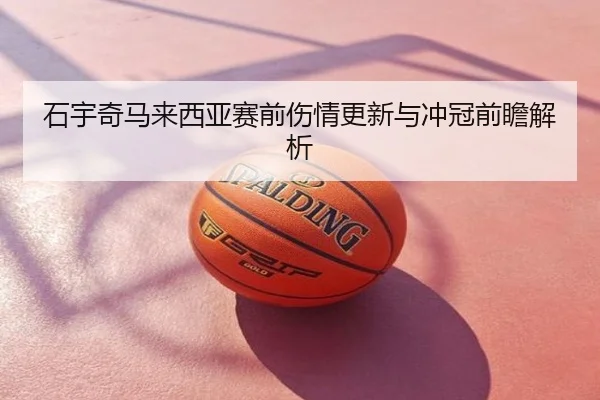 石宇奇马来西亚赛前伤情更新与冲冠前瞻解析